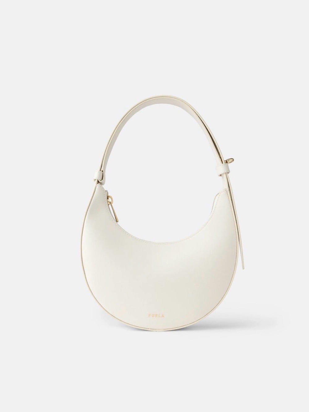 Furla Ivory Crescent Shoulder Bag